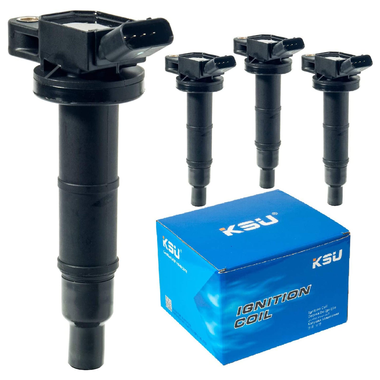 KSU Ignition Coils, Compatible w/ Select Lexus, Scion, & Toyota(4 Pk)(For Parts) - VMInnovations
