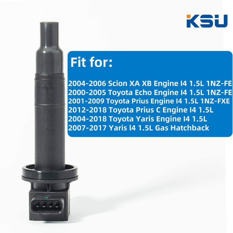 Ignition Coils, Compatible w/ Select Scion & Toyota Car Models(4 Pack)(Open Box)