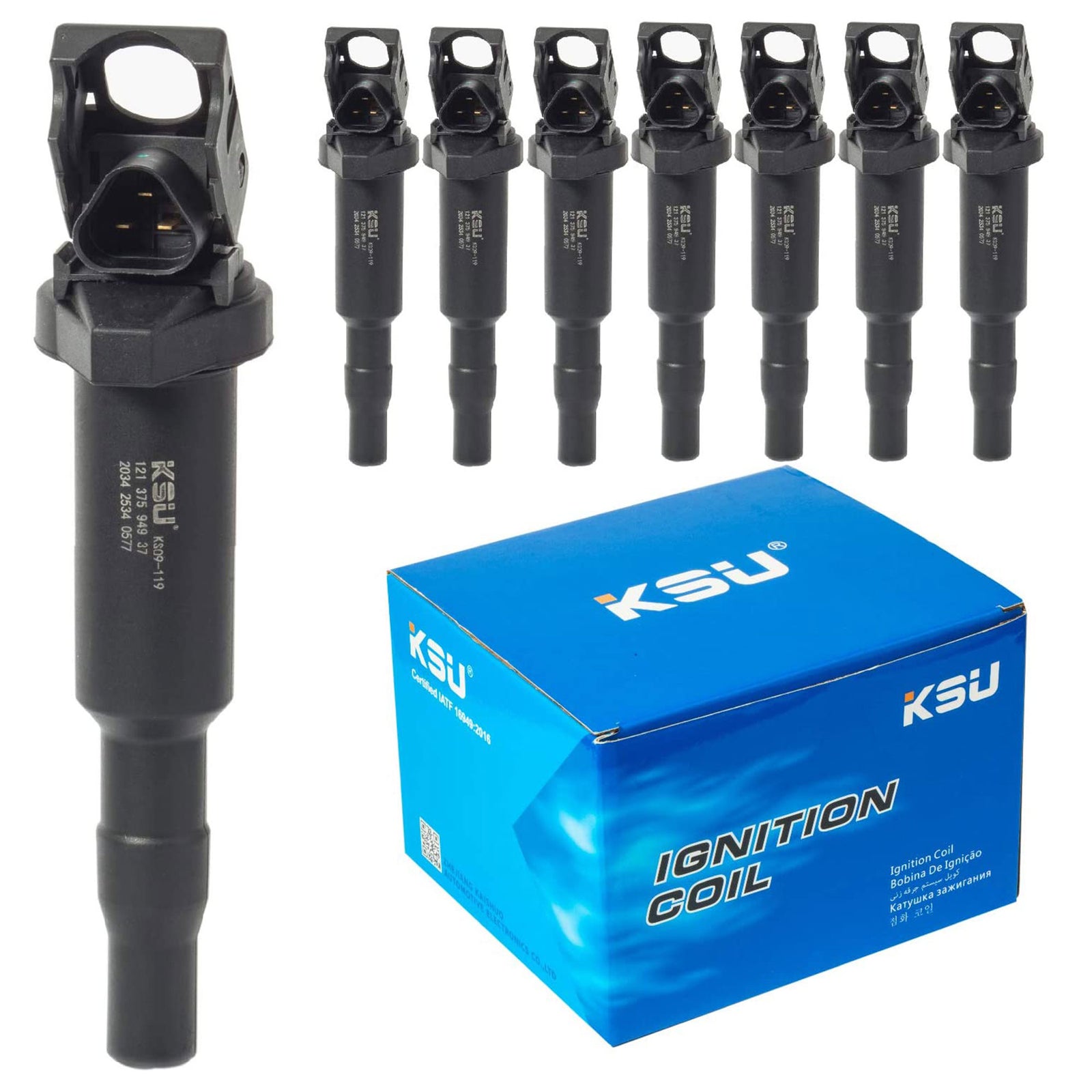 KSU 09-119 Ignition Coil, Compatible with Select BMW & Alpina Models(8pk) (Used) - VMInnovations