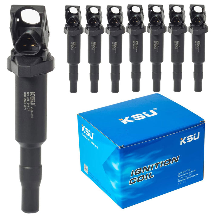 KSU 09-119 Ignition Coil, Compatible with Select BMW & Alpina Models(8pk) (Used)