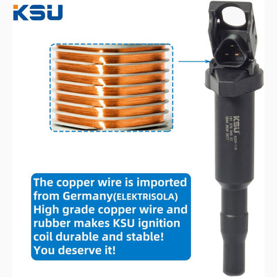 KSU 09-119 Ignition Coil, Compatible with Select BMW & Alpina Models(8pk) (Used) - VMInnovations