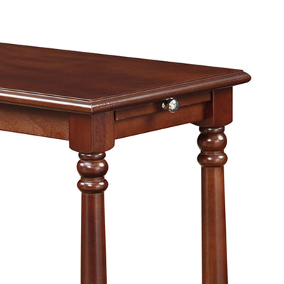 Convenience Concepts French Country Regent Wooden Couch End Table, Mahogany