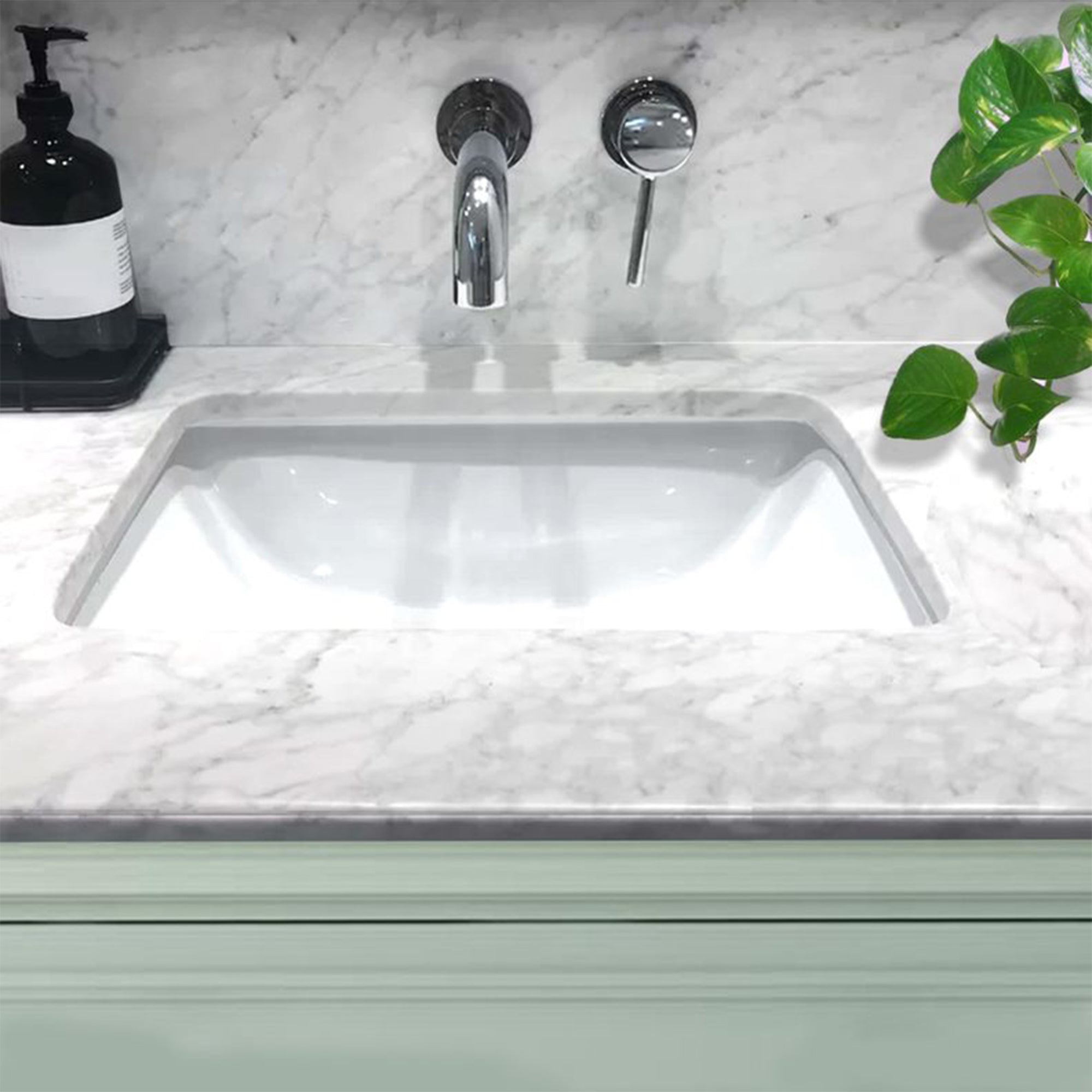 Nantucket Sinks 16x11in Vitreous China Ceramic Undermount Bathroom Sink, White