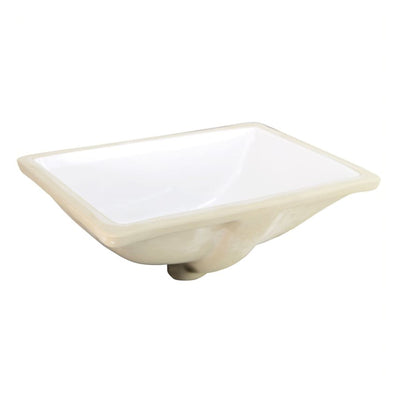 Nantucket Sinks 16x11in Vitreous China Ceramic Undermount Bathroom Sink (Used)