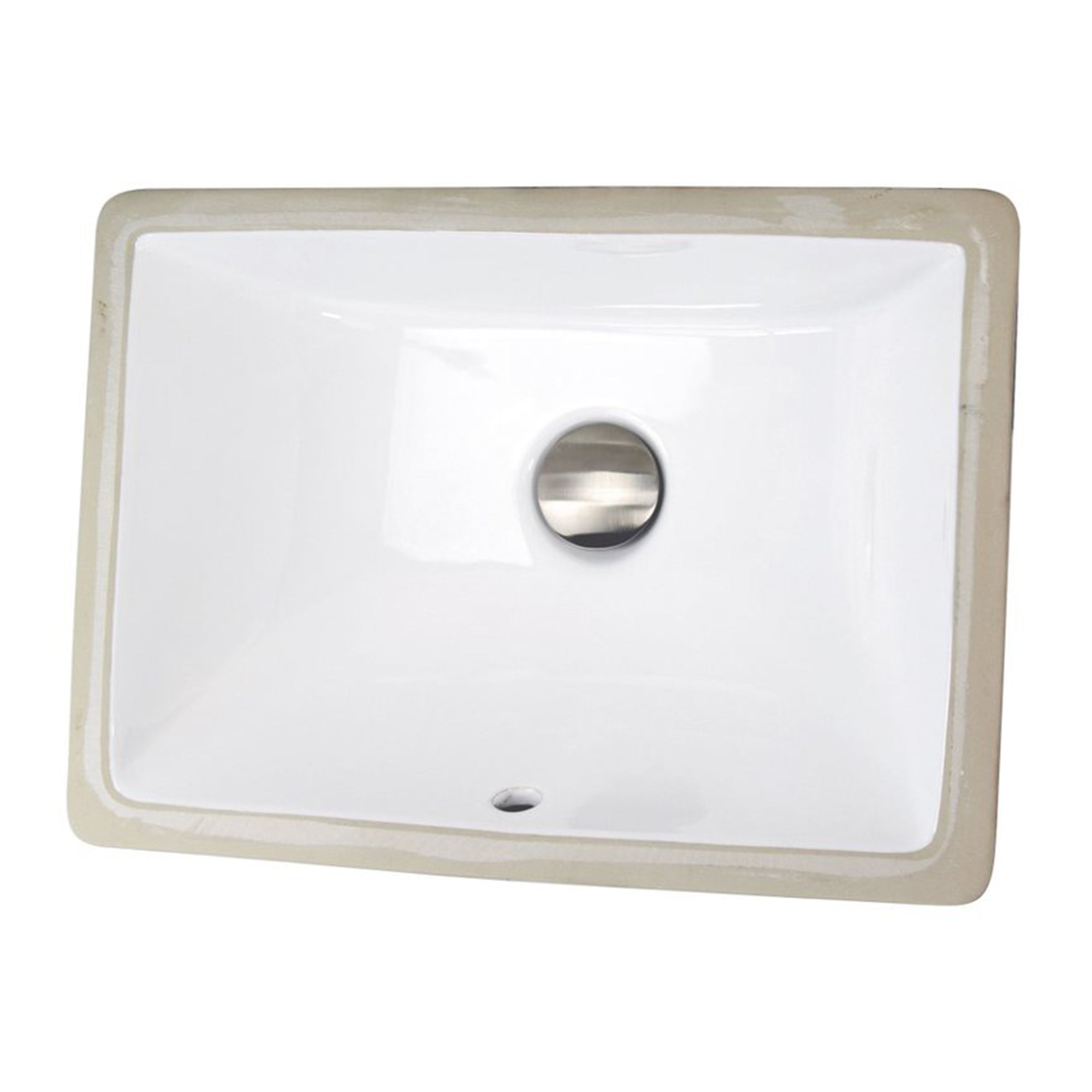 Nantucket Sinks 16x11in Vitreous China Ceramic Undermount Bathroom Sink, White