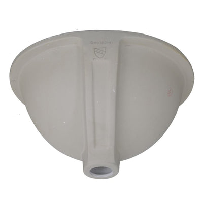 Nantucket Sinks 13x10in Vitreous China Ceramic Undermount Bathroom Sink, White