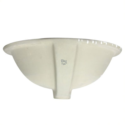 Nantucket Sinks 15x12in Vitreous China Ceramic Undermount Bathroom Sink, White