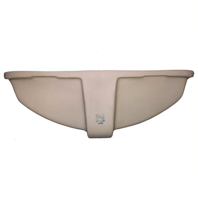 Nantucket Sinks 18x12in Vitreous China Ceramic Undermount Bathroom Sink, White