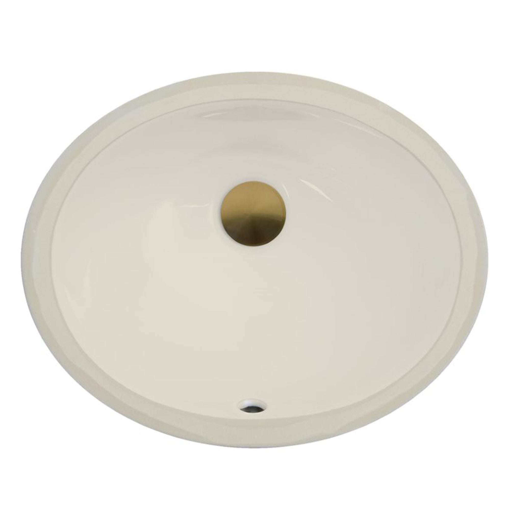 Nantucket Sinks 13x10in Vitreous China Ceramic Undermount Bathroom Sink, Bisque
