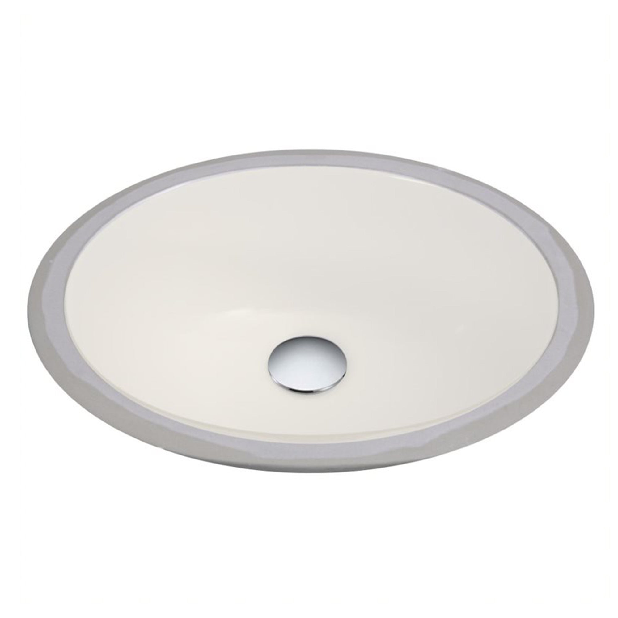 Nantucket Sinks 13x10in Vitreous China Ceramic Undermount Bathroom Sink, Bisque