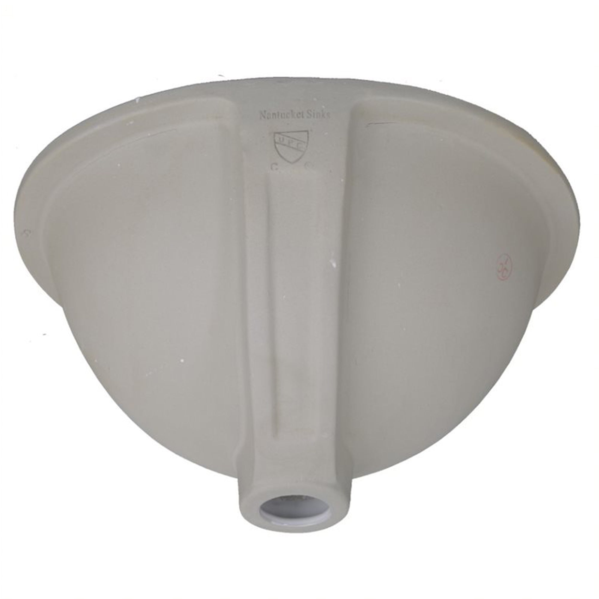 Nantucket Sinks 13x10in Vitreous China Ceramic Undermount Bathroom Sink, Bisque