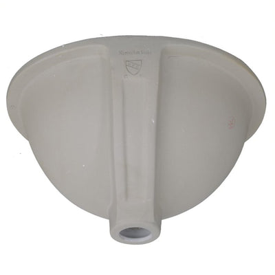 Nantucket Sinks 13x10in Vitreous China Ceramic Undermount Bathroom Sink, Bisque