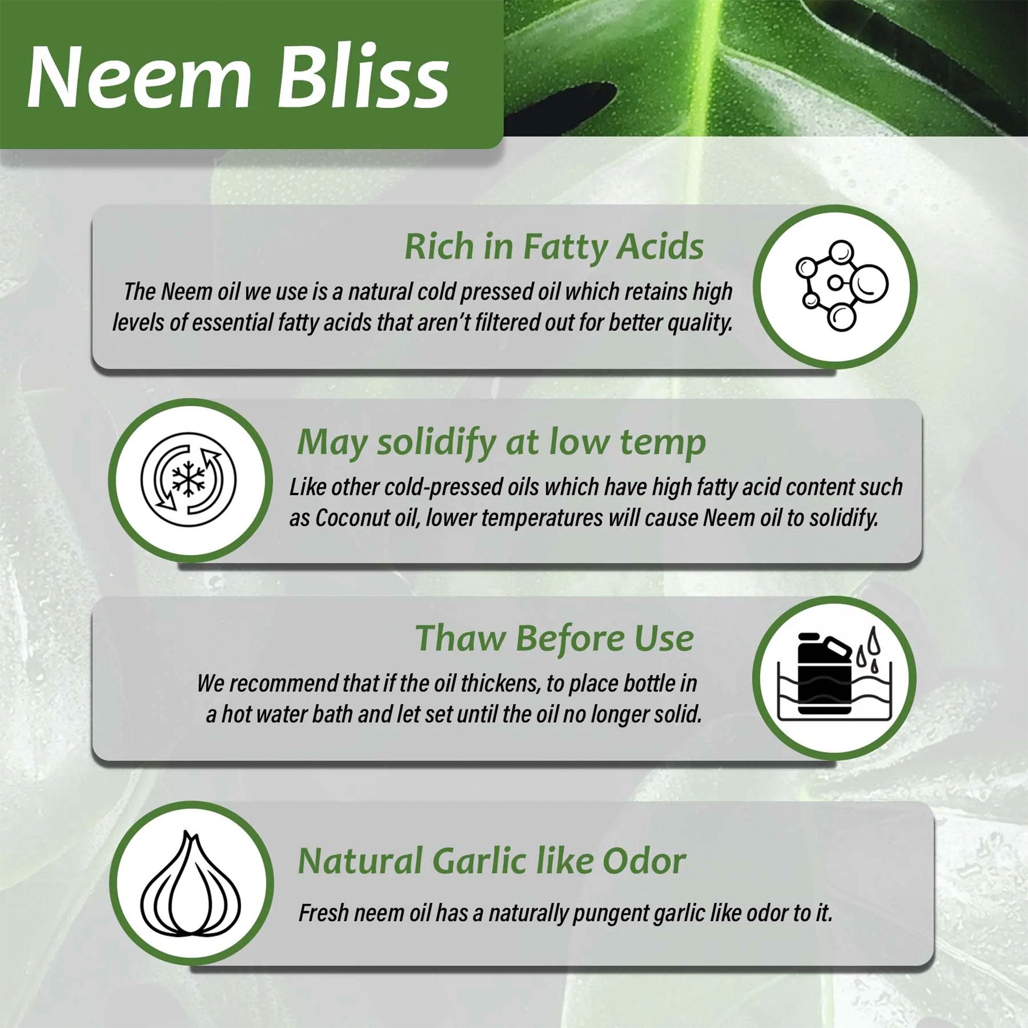 Plantonix Neem Bliss Premium 100 Percent Pure Cold Pressed Seed Oil, 1 Gallon
