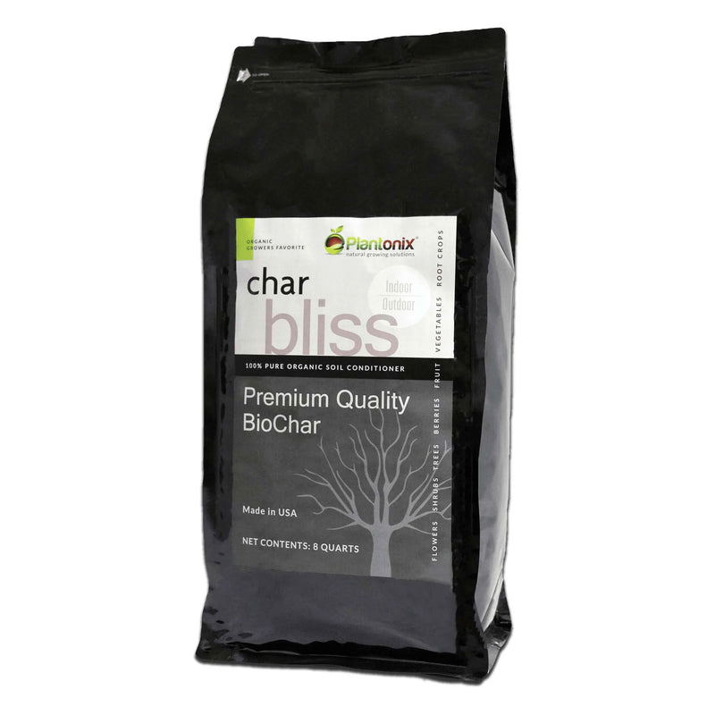Plantonix Char Bliss Indoor Outdoor Premium Biochar Soil Conditioner, 30 Quarts