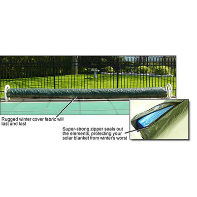 Horizon Ventures HVWCR24 24 Foot Solar Blanket and Reel Winter Jacket, Green