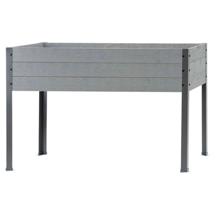 Elevated Spruce Backyard Deck Planter, 21"L x 47"W x 29.5"H, Gray (Used) - VMInnovations