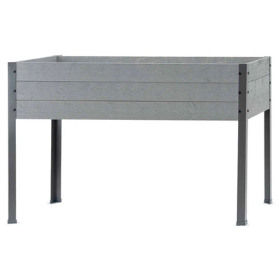 Elevated Spruce Backyard Deck Planter, 21"L x 47"W x 29.5"H, Gray (Used)