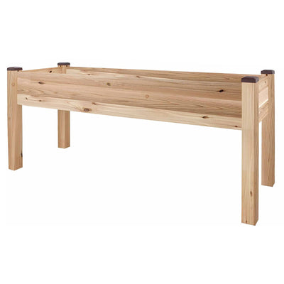 CedarCraft Elevated Cedar Deck, Patio, & Backyard Planter, 23"L x 72"W x 30"H