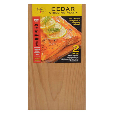 TrueFire 7.25 x 12" Western Red Cedar Grilling Planks, Smoky Flavor (24 Pack)