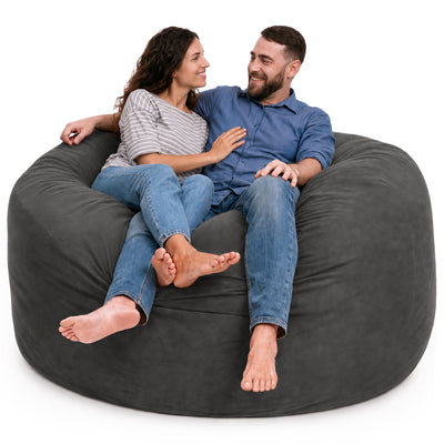 Ultimate Sack 6ft Foam Filled Washable Suede Covered Bean Bag Chair (Open Box) - VMInnovations