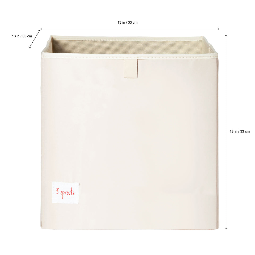 3 Sprouts Children's Foldable Fabric Storage Cube Soft Toy Bin Basket (Open Box)