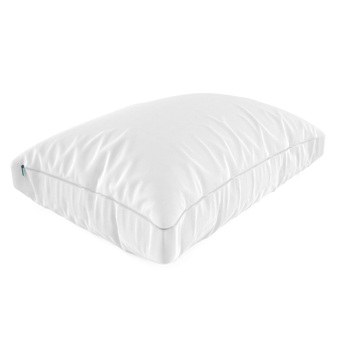Sleepgram Bed Support Sleeping Pillow with Microfiber Cover, King Size, White - VMInnovations