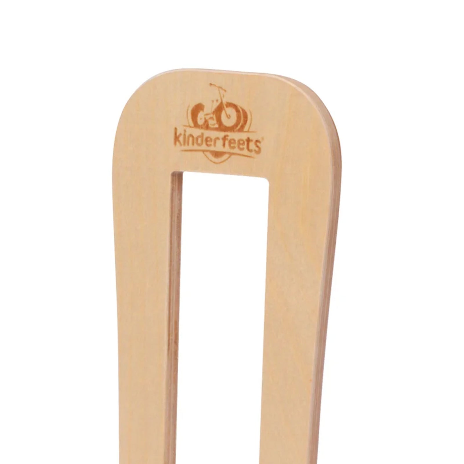 Kinderfeets Child Indoor Floor Wooden Single Bike Stand Storage Rack, Natural - VMInnovations