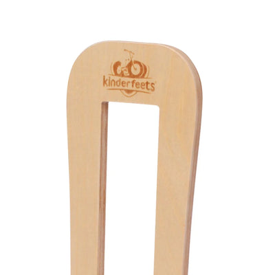 Kinderfeets Child Indoor Floor Wooden Single Bike Stand Storage Rack, Natural - VMInnovations