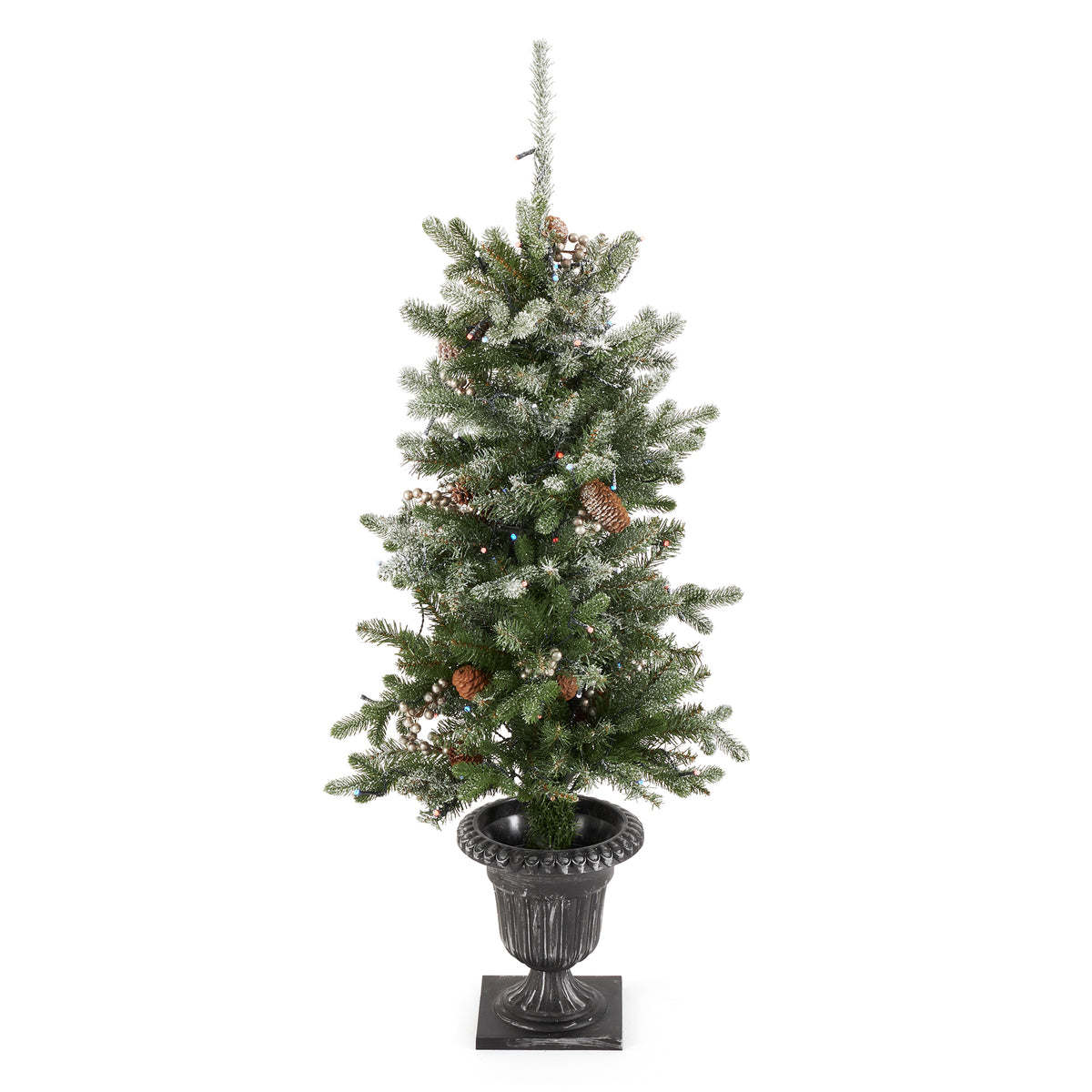 National Tree Company Snow Morgan Spruce Prelit 4' Tree, 9' Garland & 24" Wreath