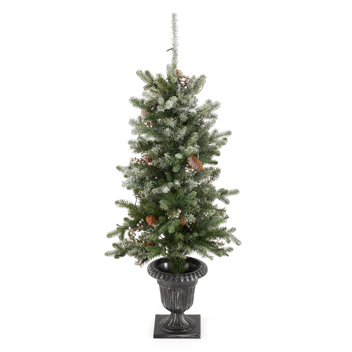 National Tree Company Snow Morgan Spruce Prelit 4' Tree, 9' Garland & 24" Wreath