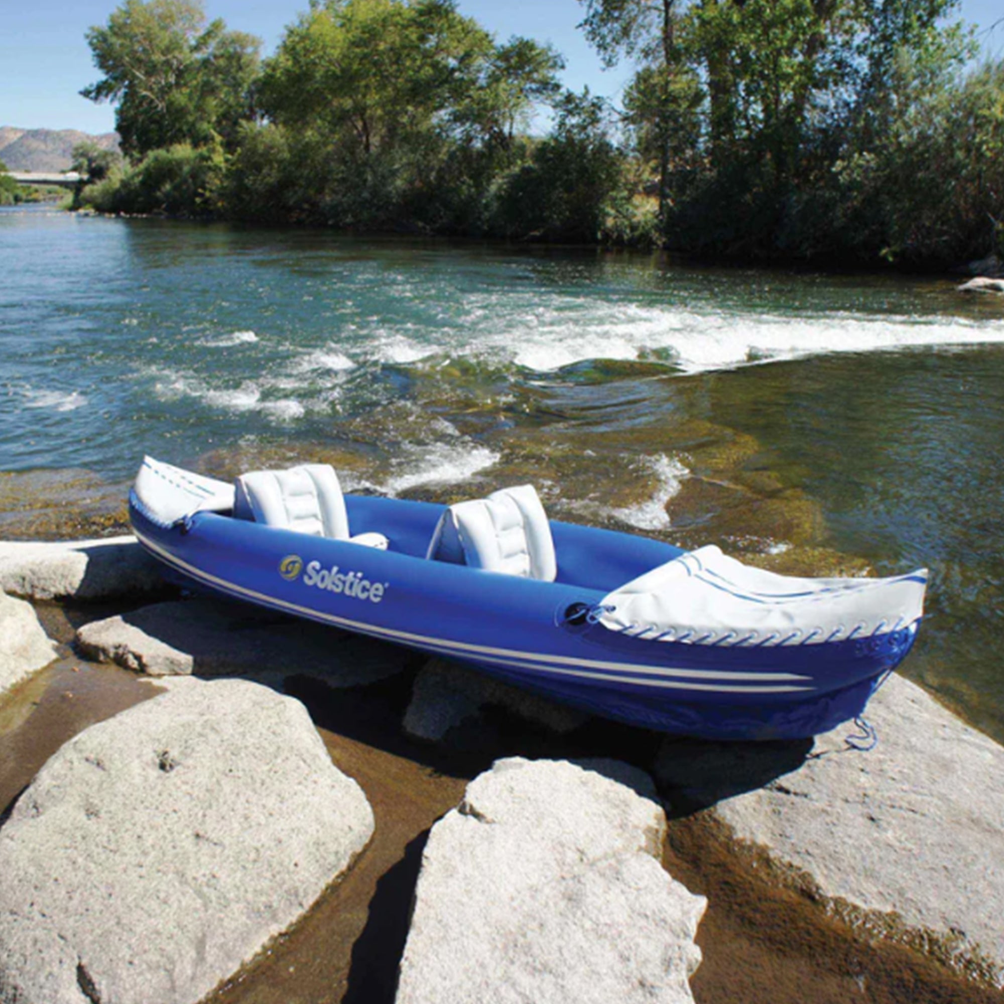 Solstice 29900 Whitewater Rapids Rogue 2-Person Inflatable Kayak (Open Box)