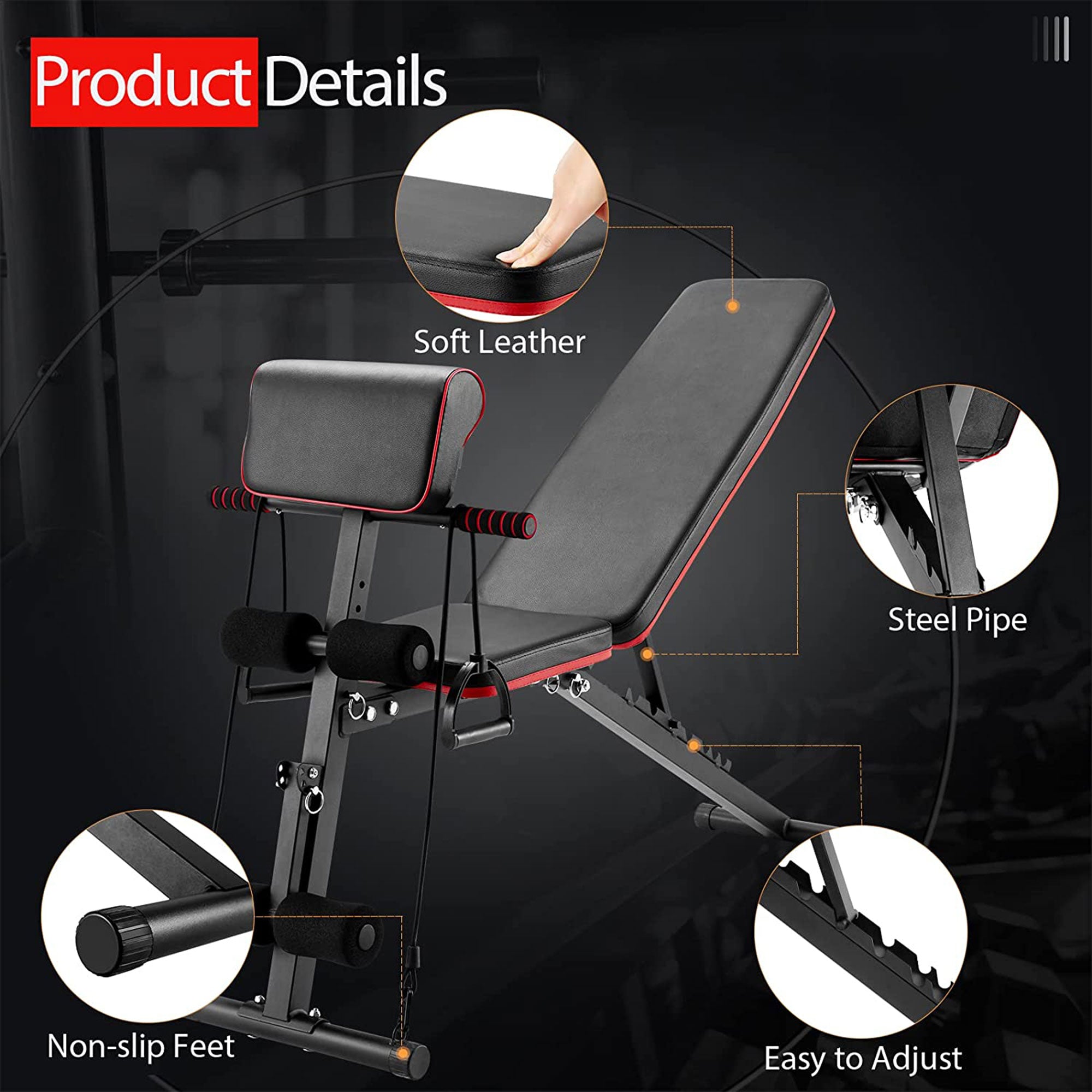 JOMEED Multi Functional Training Weight Bench for At Home Workout (For Parts) - VMInnovations