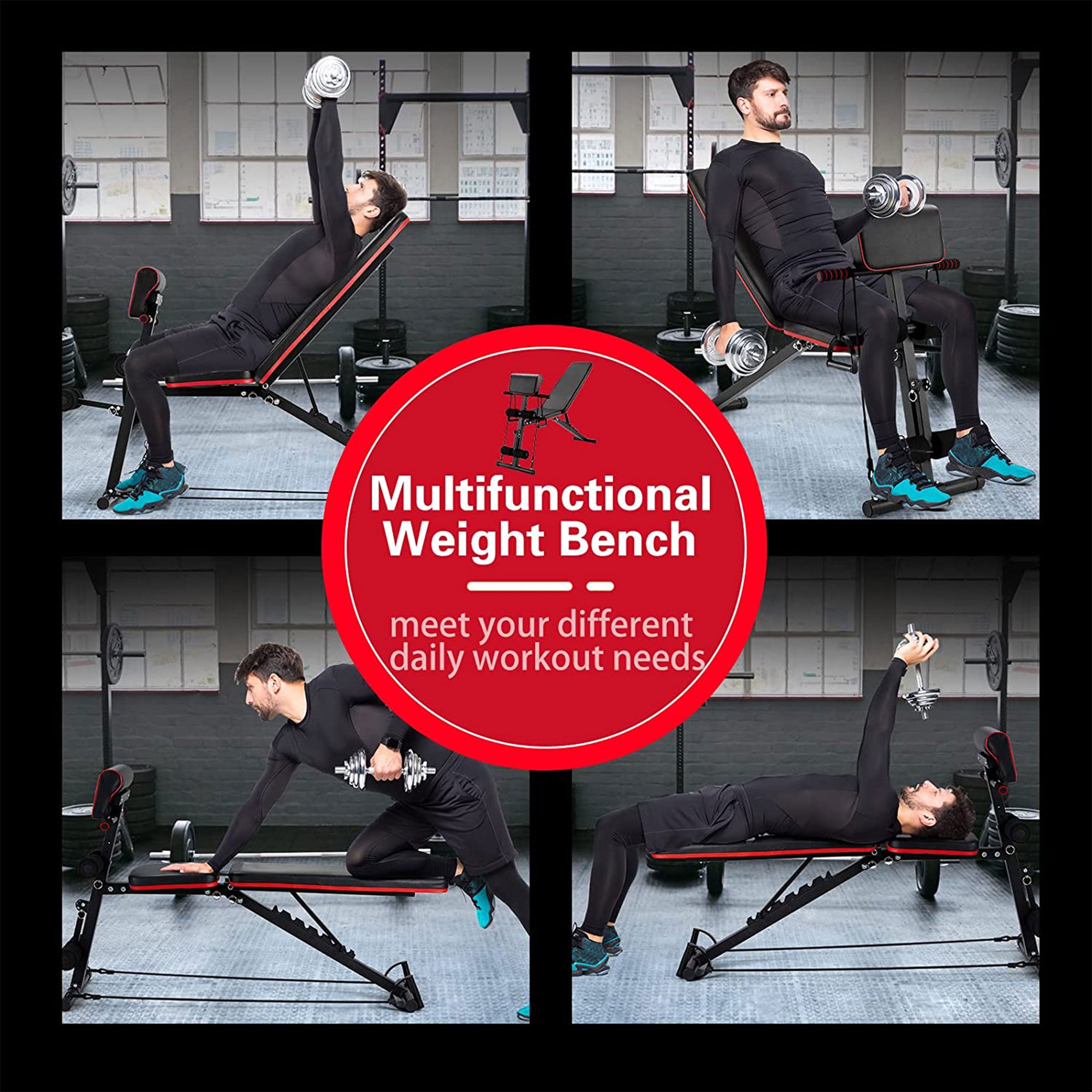 JOMEED Multi Functional Training Weight Bench for At Home Workout (For Parts) - VMInnovations