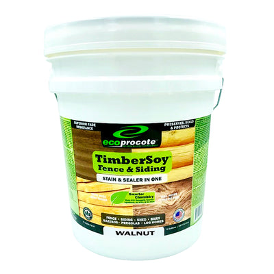 EcoProCote TimberSoy All in 1 Wood Stain and Sealer, Walnut, 1 Gallon