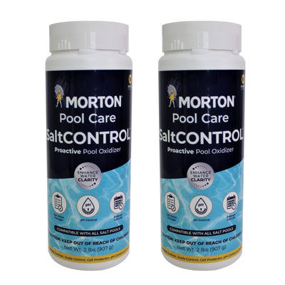Morton Pool Care SaltCONTROL Proactive Saltwater Pool Oxidizer, 2 Pounds, 2 Pack - VMInnovations
