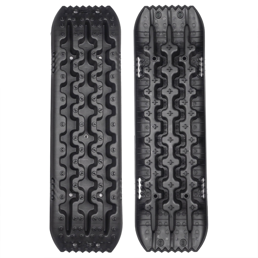 RUGCEL WINCH Quick Recovery Emergency 4 Wheel Drive Tire Traction Boards, Black