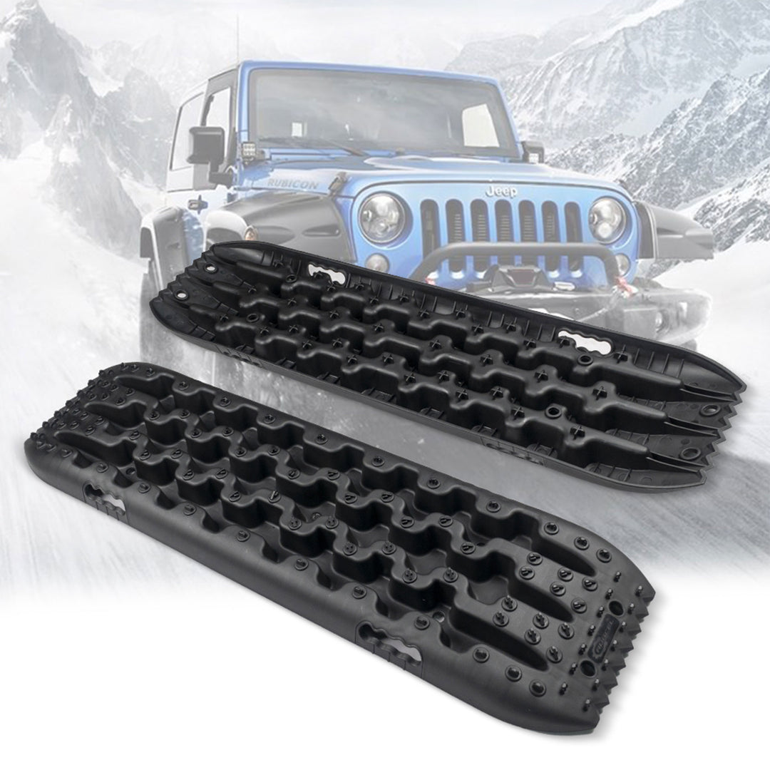 RUGCEL WINCH Quick Recovery Emergency 4 Wheel Drive Tire Mats, Black (Used) - VMInnovations