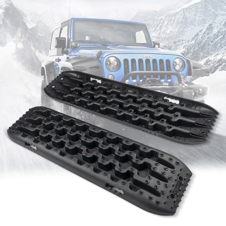 RUGCEL WINCH Quick Recovery Emergency 4 Wheel Drive Tire Mats, Black (Used) - VMInnovations