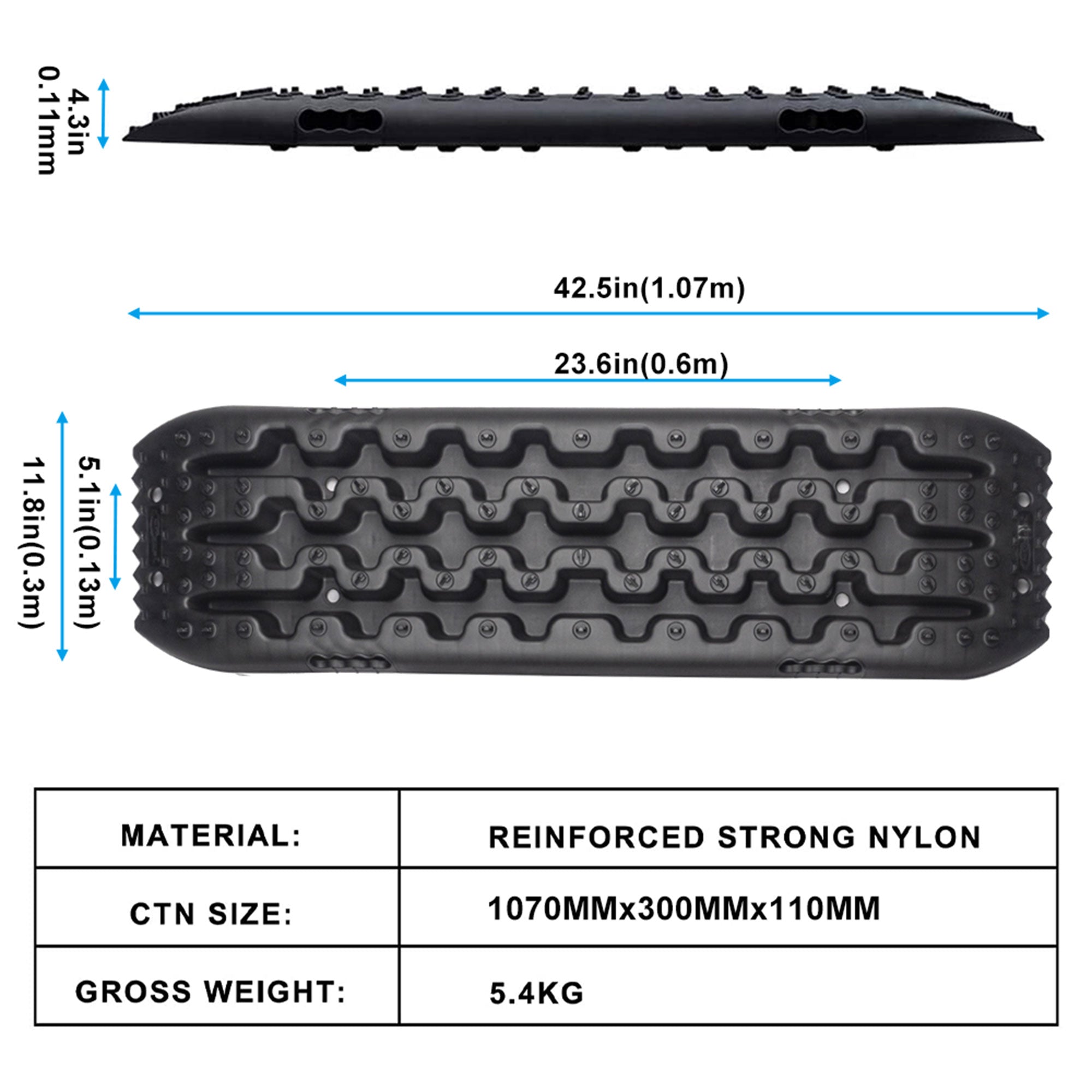 RUGCEL WINCH Quick Recovery 4 Wheel Drive Tire Traction Boards (For Parts)