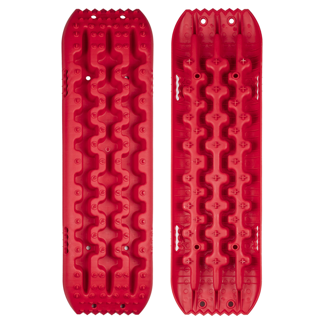 RUGCEL WINCH Quick Recovery Emergency 4 Wheel Drive Tire Traction Board Mats,Red