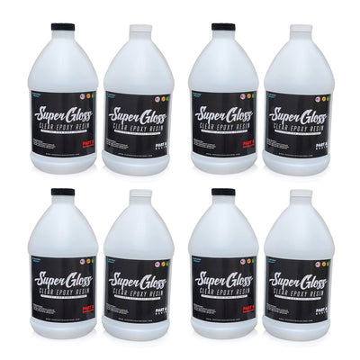 The Epoxy Resin Store Super Gloss UV Resisting Epoxy Resin, 1 Gal Kits (4 Pack)