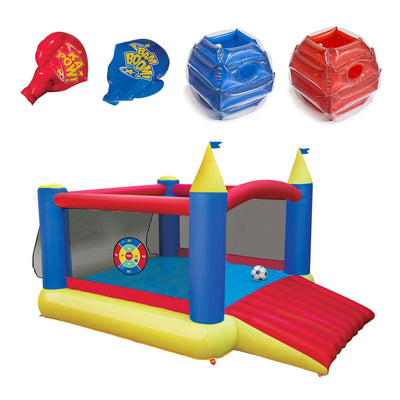Banzai Battle Bop Combo Pack Gloves & Bumpers and Slide N Score Bounce House