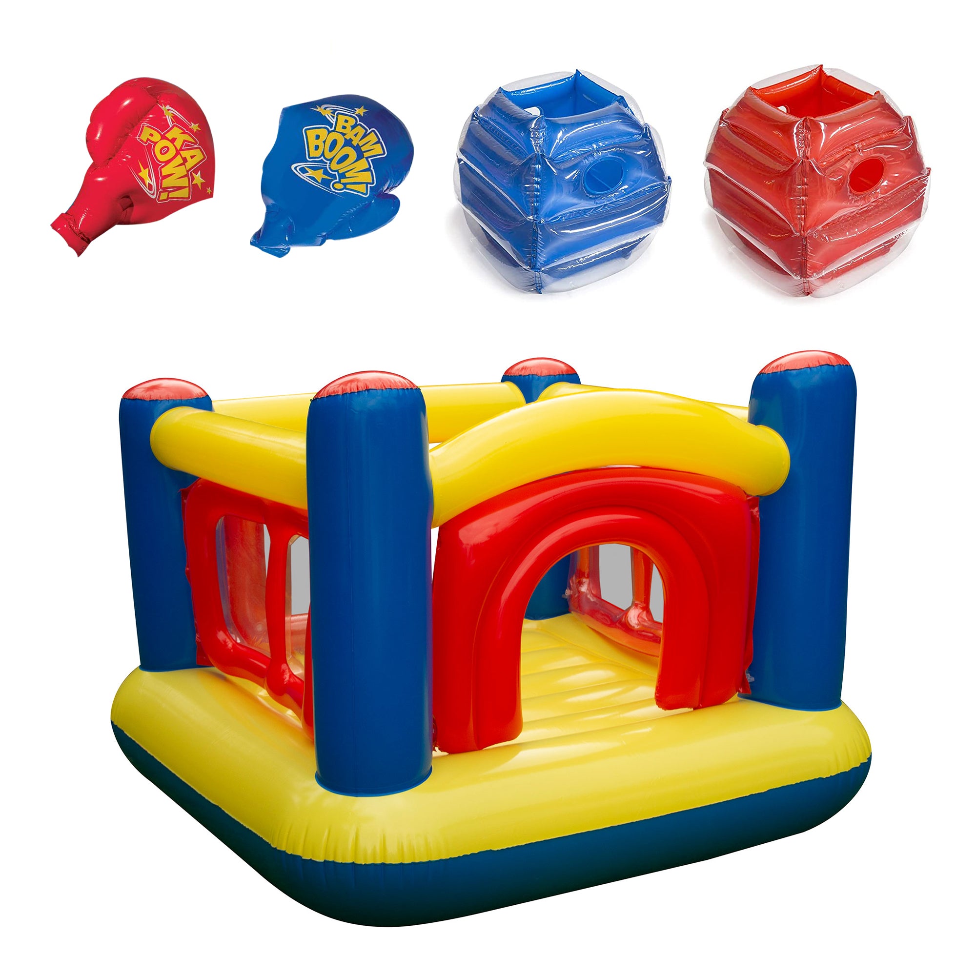 Banzai Battle Bop Combo Pack Gloves & Bumpers & Big Fun Jumper Pit w/ 50 Balls - VMInnovations