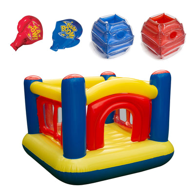 Banzai Battle Bop Combo Pack Gloves & Bumpers & Big Fun Jumper Pit w/ 50 Balls - VMInnovations