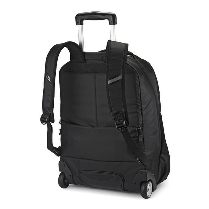 High Sierra Wheeled Backpack with Telescoping Pull Handle, Black (Used) - VMInnovations