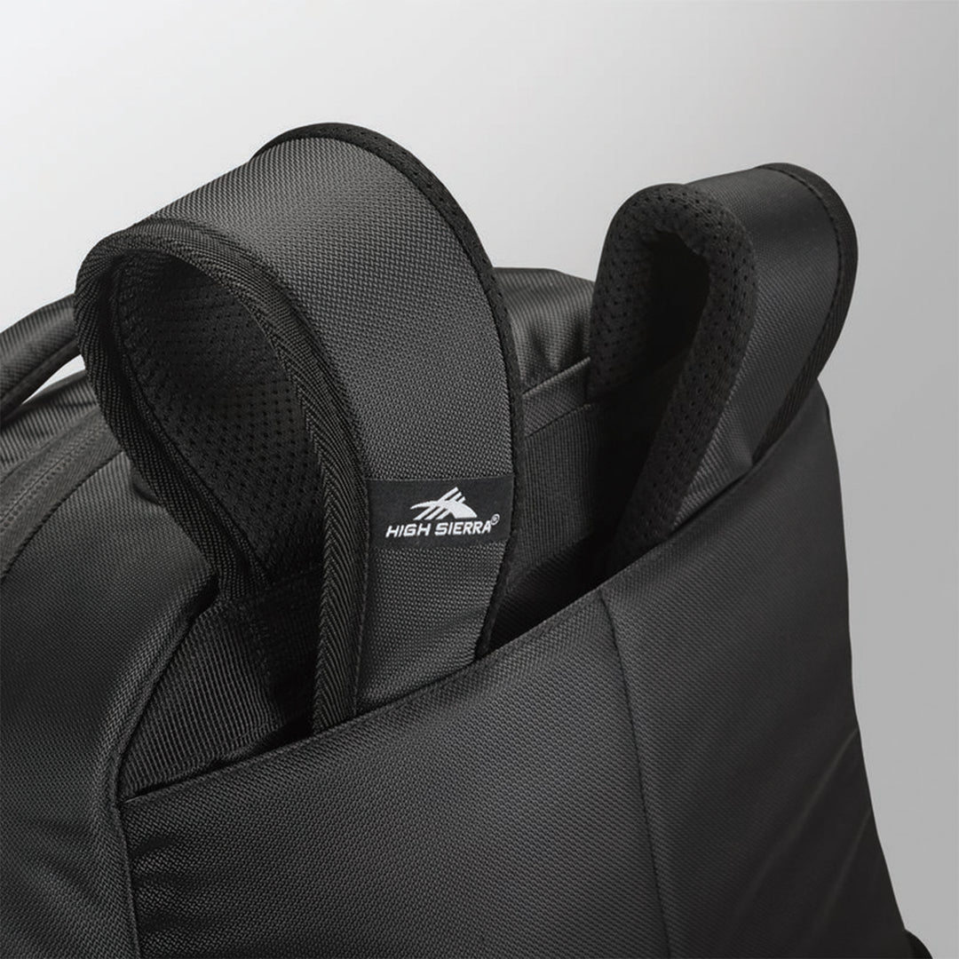 High Sierra Wheeled Backpack with Telescoping Pull Handle, Black (Used)
