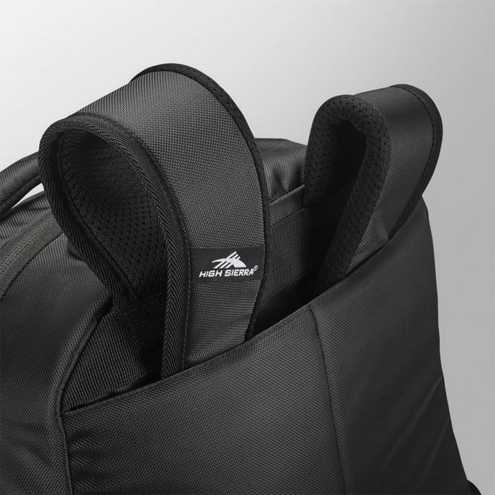 High Sierra Wheeled Backpack with Telescoping Pull Handle, Black (Used)