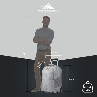 High Sierra Powerglide Pro Wheeled Backpack w/Telescoping Handle (Open Box) - VMInnovations