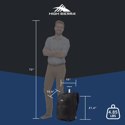 High Sierra Freewheel Pro Wheeled Backpack with 360 Degree Reflectivity (Used) - VMInnovations