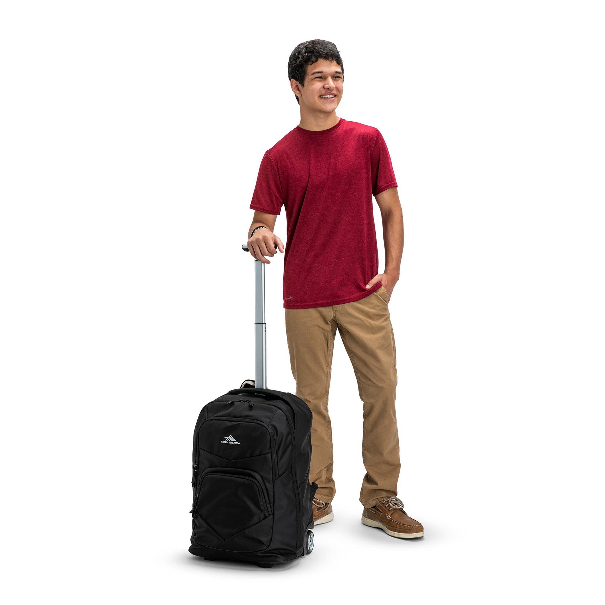 High Sierra Freewheel Pro Wheeled Backpack, Fits most 15” Laptops, 40L, Black